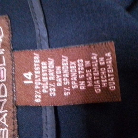 Bandolino Stretch Dark Blue midi skirt - Picture 7 of 12